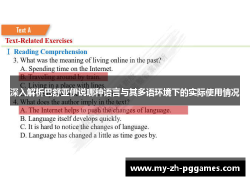 深入解析巴舒亚伊说哪种语言与其多语环境下的实际使用情况 深入解析巴舒亚伊说哪种语言与其多语环境下的实际使用情况